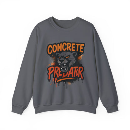 Men's Heavy Blend™ Crewneck Sweatshirt, Concrete Predator Mens Panther Crewneck Sweatshirt