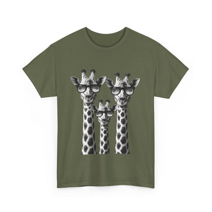 Cool Giraffes Unisex Tee, Fun Gift for Animal Lovers, Nature Enthusiasts, Safari Wildlife Lover Shirt
