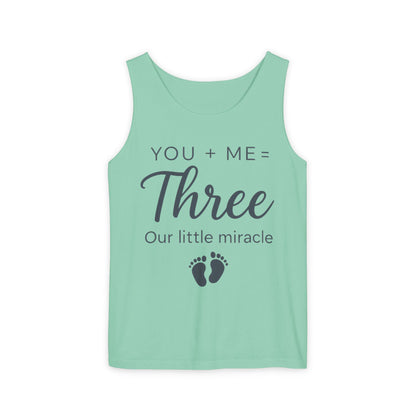 Maternity Tank Top, Cute Pregnancy Announcement Tank, Our Little Miracle Expecting Mom Gift, Baby Reveal Tee, Baby Showers Gift