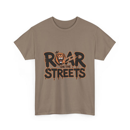 Roar on the Streets Lion Graphic Mens Urban T-Shirt, Lion Shirt, Street Vibe