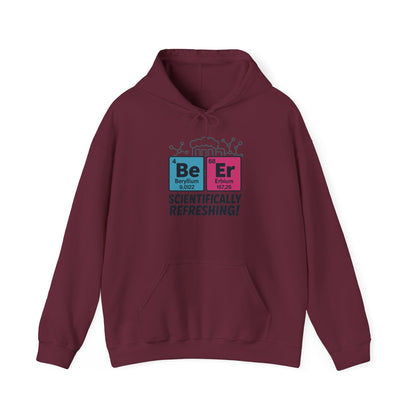 Scientifically Refreshing Beer Mens Hoodie, Gift for Beer Lovers, Science-Inspired Apparel, Perfect for Parties and Gatherings