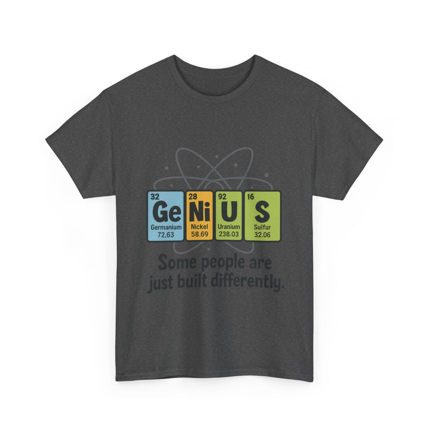 Funny Mens Genius T-Shirt, Periodic Table Nerd Shirt, Science Humor Tee for Smart Guys, Perfect Gift for Science Lovers
