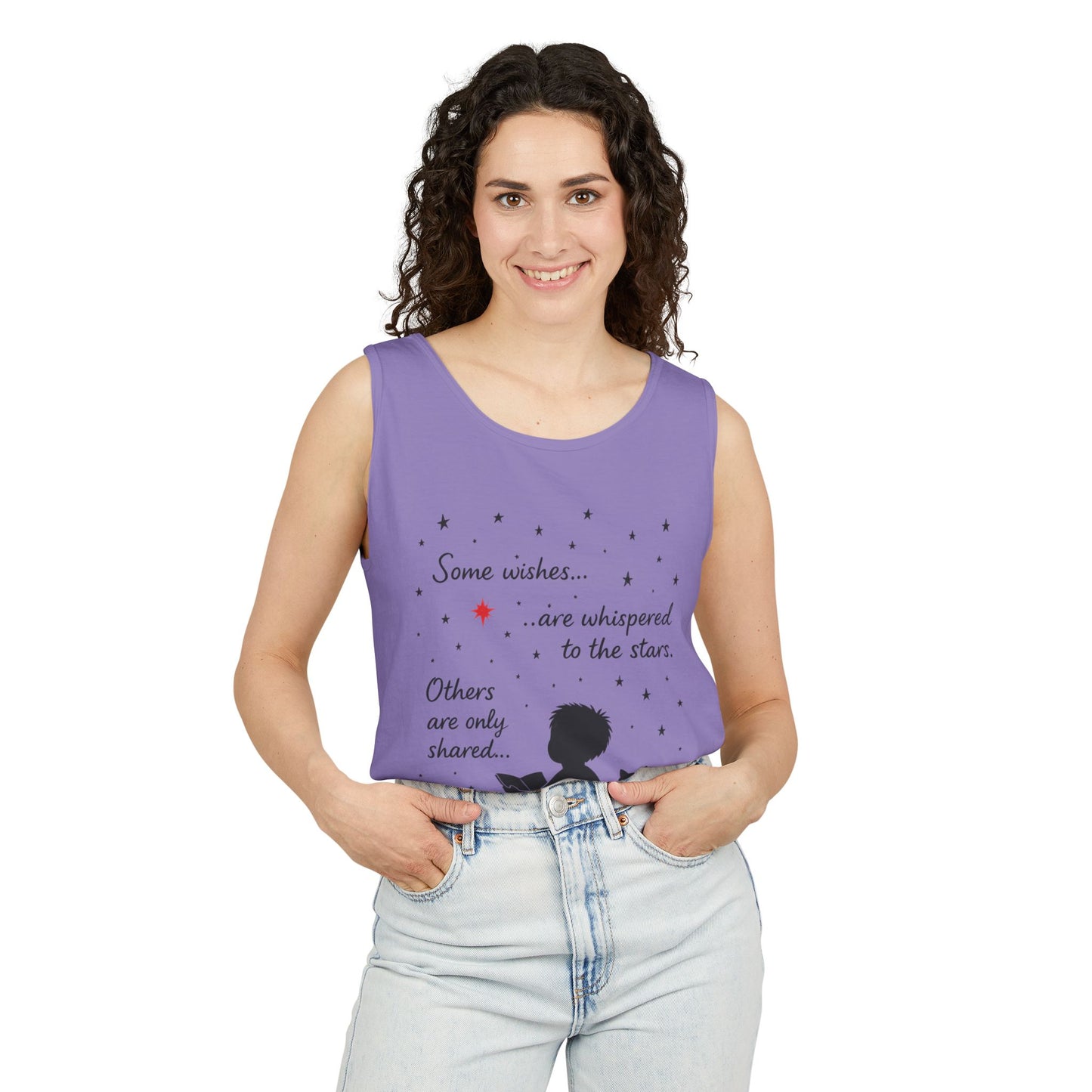 Whimsical Cat Lover's Tank Top, Inspirational Quote Top, Womens Garment-Dyed Summer Shirt, Gifts for Cat Moms, Casual Wear, Pet [...]