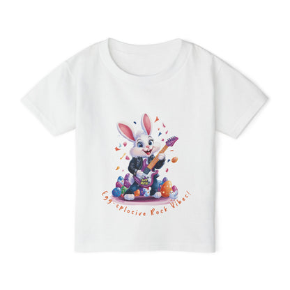 Rockin' Bunny Toddler T-Shirt: Fun Easter Apparel, Kids Rock Tee, Toddler Birthday Gift, Cute Bunny Design