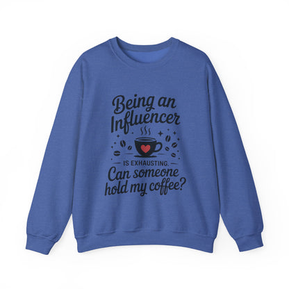 Social Media Humor Womens Sweatshirt, Funny Influencer Sweatshirt, instagram girl top, tiktok fashion, Perfect for Coffee Lovers