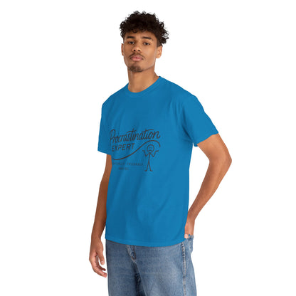 Procrastination Expert Men's Tee, Funny Shirt for Slackers, Gift for Students, Men's Comfortable Casual Wear, Laughs for Every Occasion