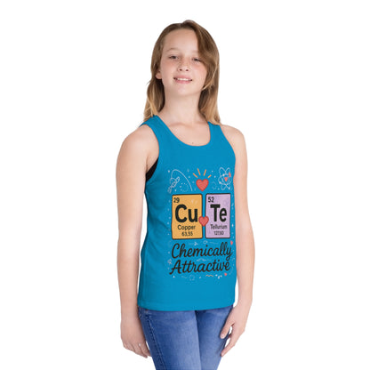 Chemically Attractive Kids Tank Top, Fun Science Gift, Cute Chemistry Shirt, Summer Playwear, Educational Apparel, Birthday Surprise