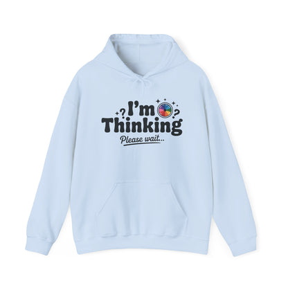 Playful Thinking Womens Hooded Sweatshirt, Womens Hoodie, Brainstorming Buddy, Thoughtful Gift, Cute Geeky Gift for Introverts, Programmers