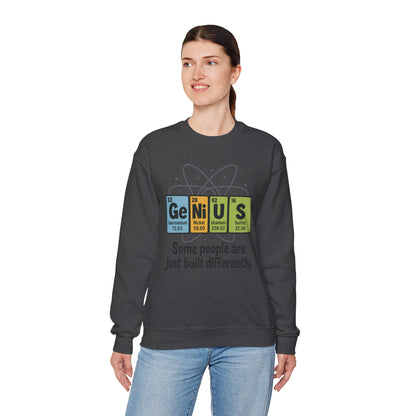 Funny Womens Science Sweatshirt, Genius Periodic Table Pullover, Nerdy Chemistry Gift for Her,  Funny Gift for Nerds, Science Geek Apparel