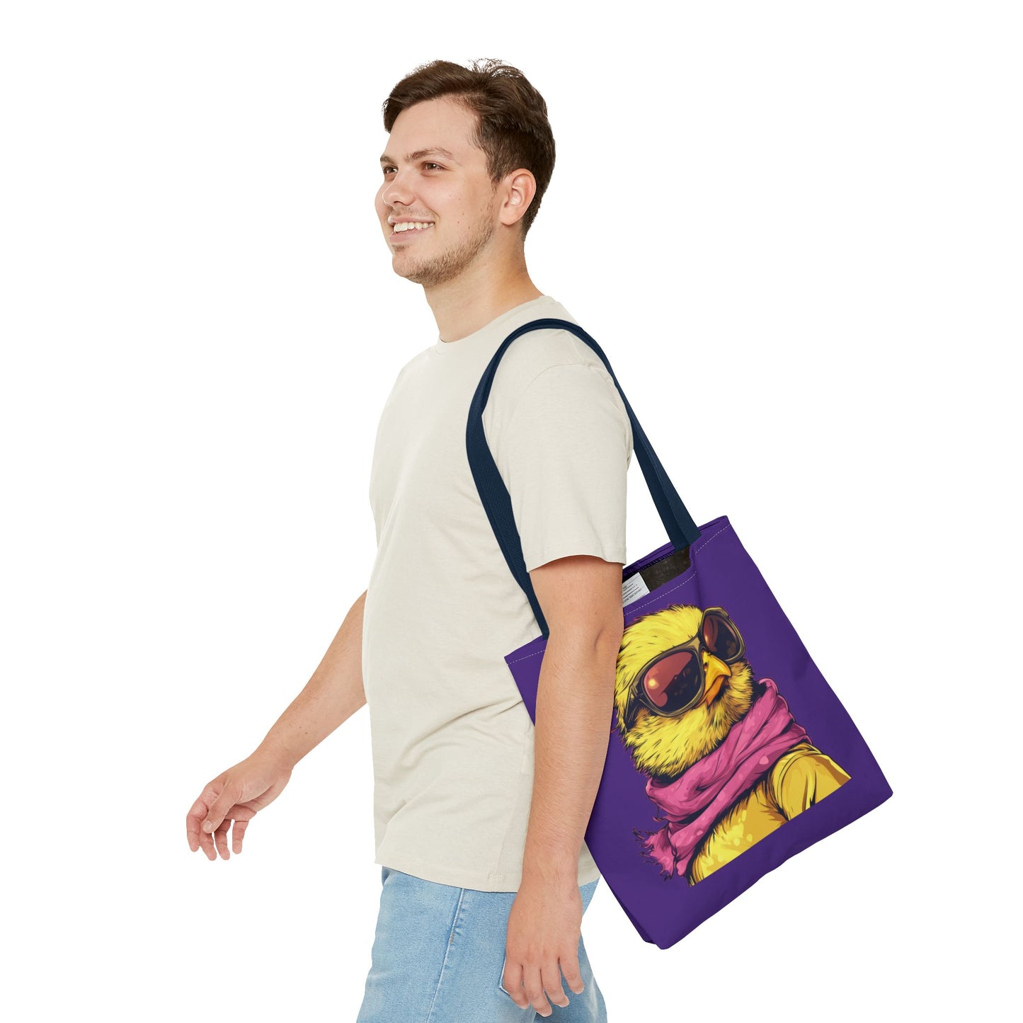 Chic Bird Tote Bag, Trendy Shopping Tote, Eco-friendly Bag, Gift for Animal Lovers, Summer Accessory, Beach Weekender Bag, Large Canvas Bag