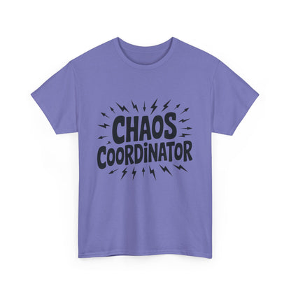 Chaos Coordinator Unisex Heavy Cotton Tee, Funny Graphic T-Shirt, Gift for Moms, Mom Life Graphic Tee, Mother's Day T-Shirt