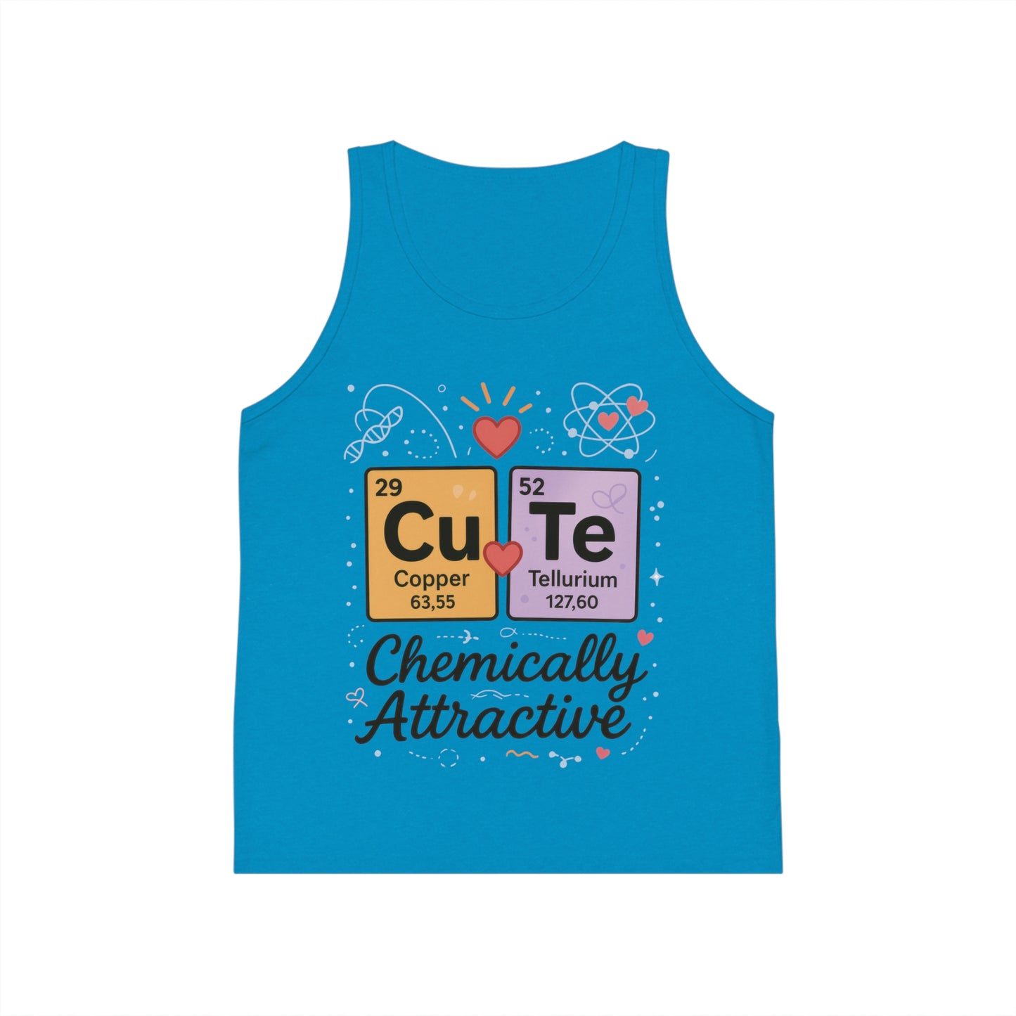 Chemically Attractive Kids Tank Top, Fun Science Gift, Cute Chemistry Shirt, Summer Playwear, Educational Apparel, Birthday Surprise