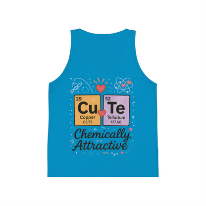 Chemically Attractive Kids Tank Top, Fun Science Gift, Cute Chemistry Shirt, Summer Playwear, Educational Apparel, Birthday Surprise