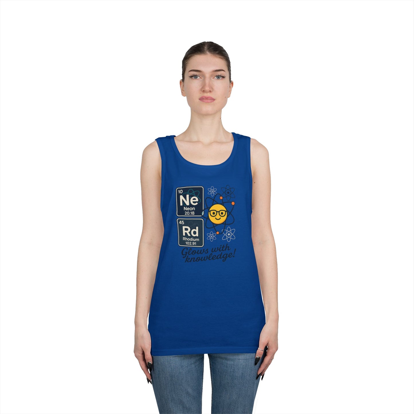Nerd Tank Top for Men, Funny Science Shirt, Periodic Table Sleeveless Tee, Geeky Workout Shirt, Gift for Teachers, gift for Science Events