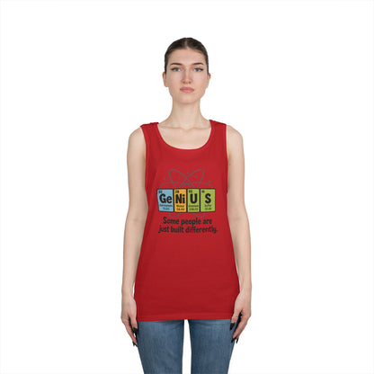 Funny Mens Genius Tank Top, Nerdy Humor Shirt, Periodic Table Shirt, Science Humor Tank, A Funny Gift for Science Lovers, Teachers
