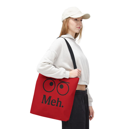 Meh. Tote Bag - Perfect Gift for Sarcastic Friends, Trendy Everyday Use, Unique Statement Accessory, Ideal for School, Work, Shopping