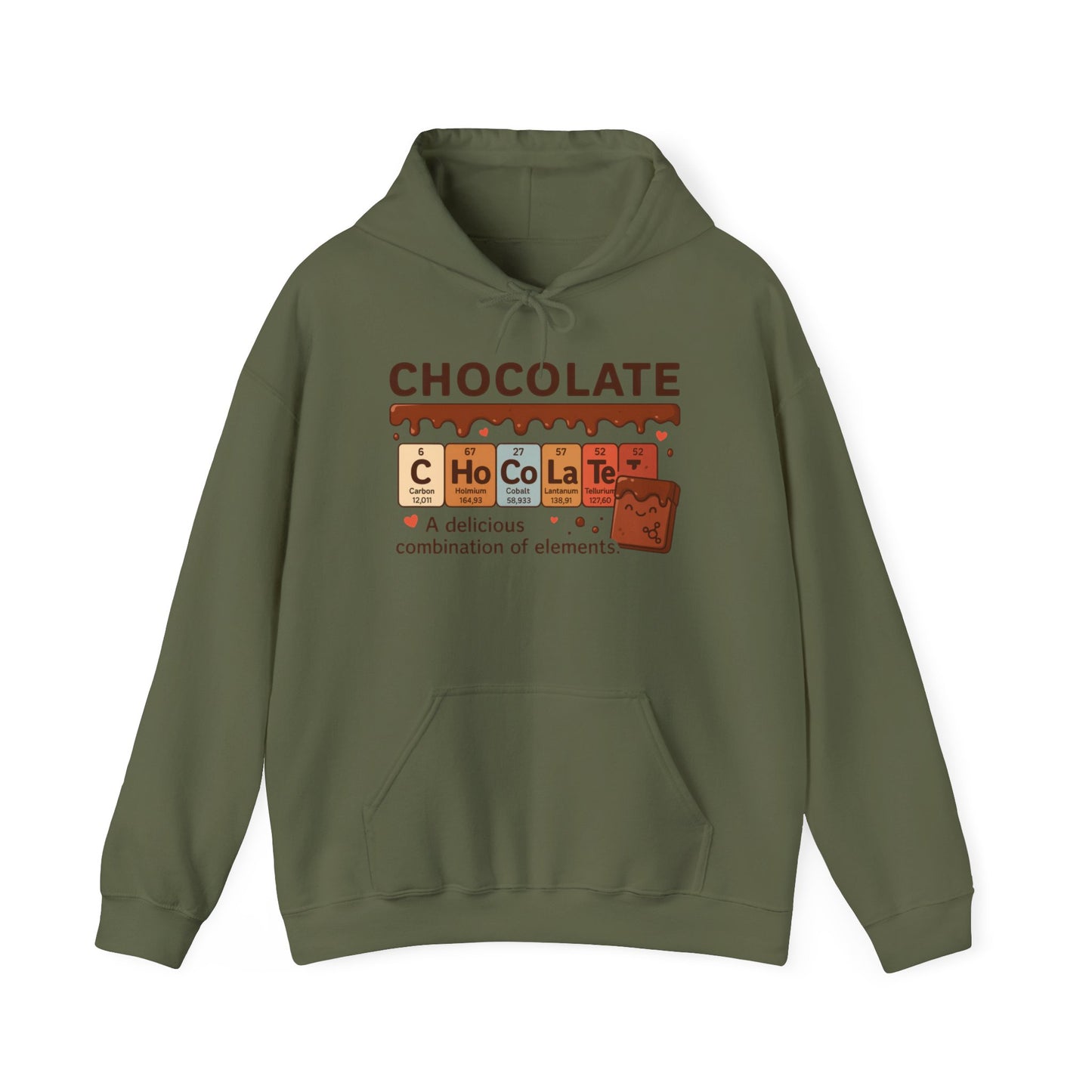 Chocolate Lover's Comfort Hoodie, Perfect Gift for Chemistry Lovers, Casual Wear, Sweet Treats Enthusiasts, Birthdays, Chemistry Students