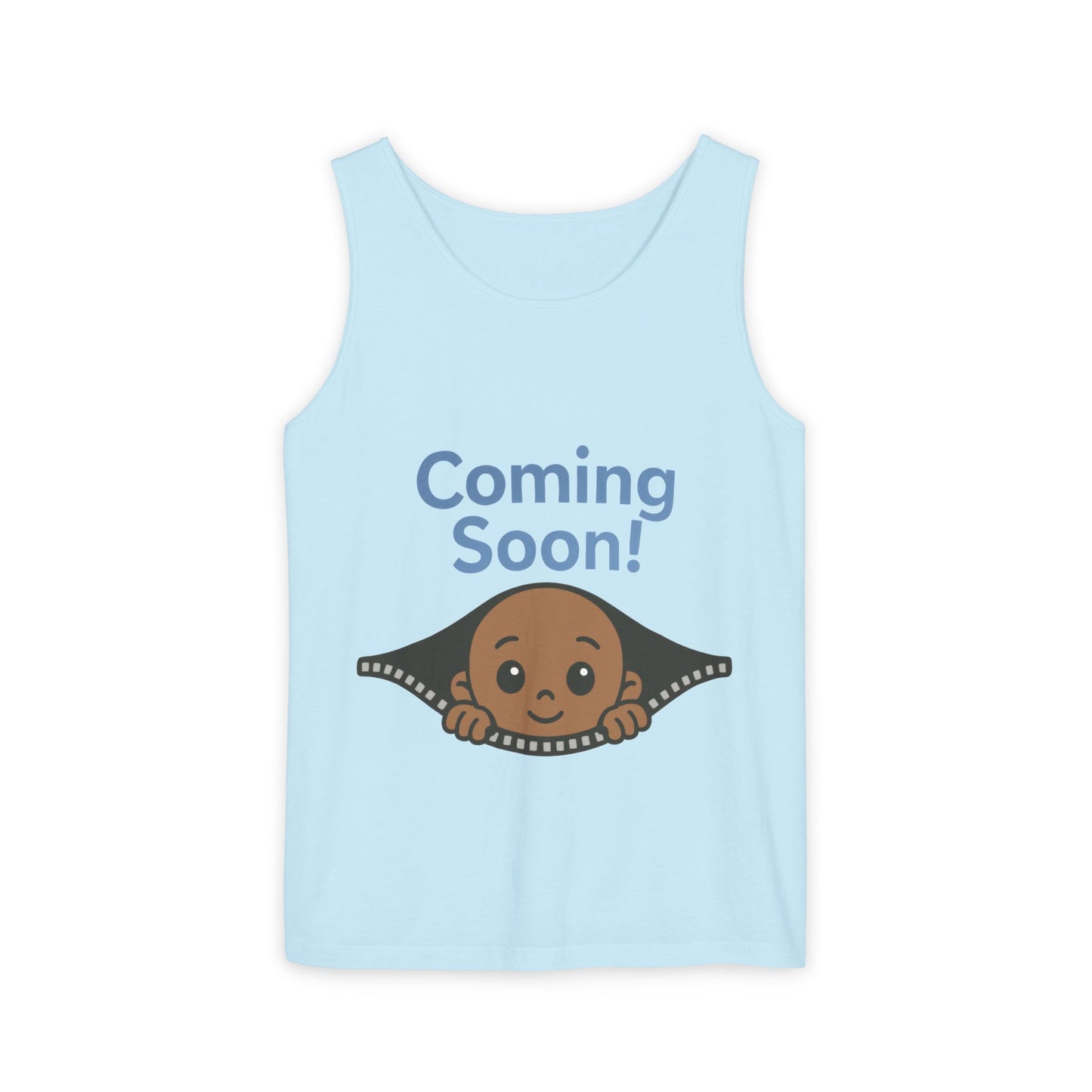 Coming Soon Maternity Tank Top, Cute Baby Boy Pregnancy Announcement Tee, Funny Expecting Mom Gift, Gender Reveal Tee, Baby Shower Top