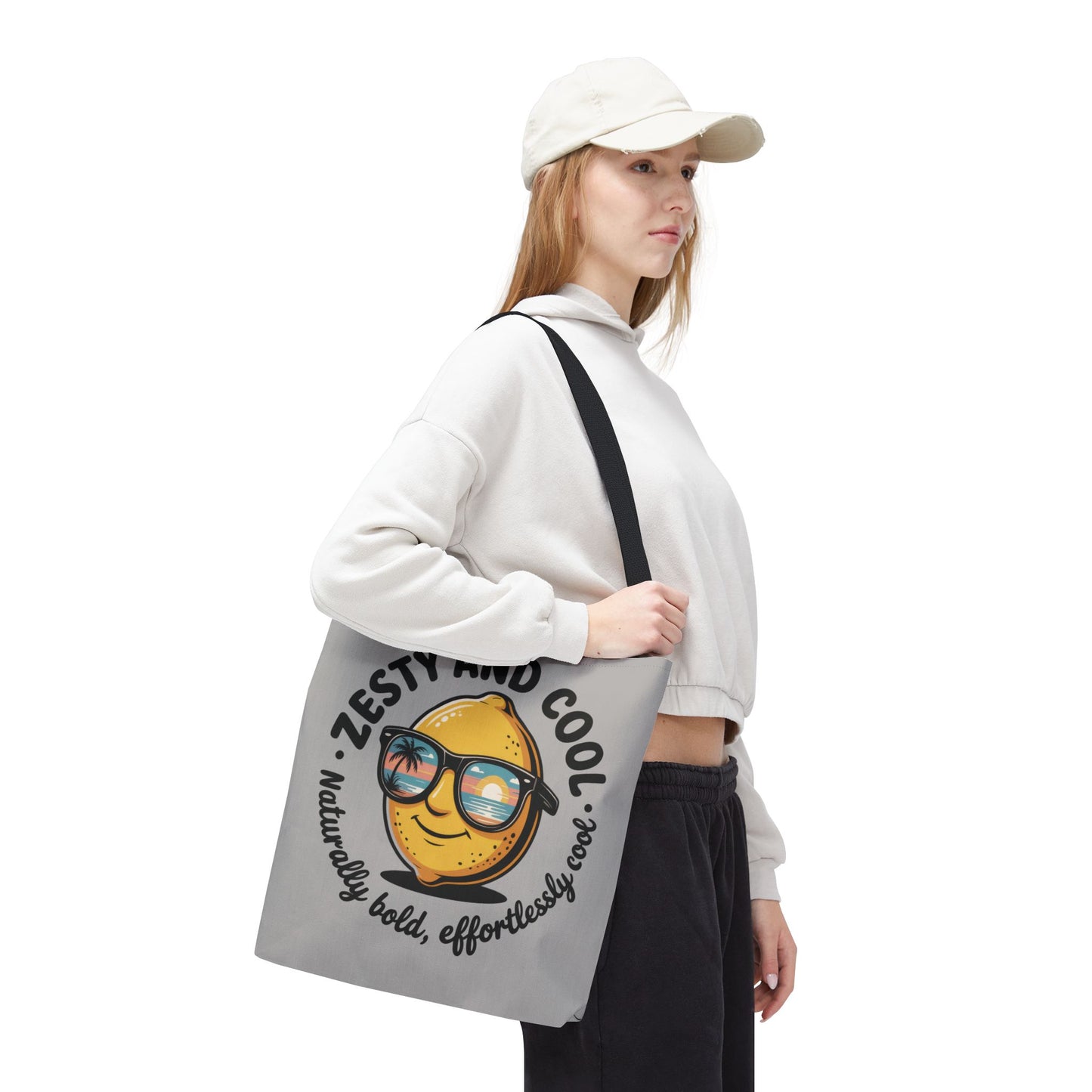 Zesty Lemon Tote Bag - Fun & Bold Carry-All for Everyday Use, Summer, Beach Days, Gifts, Eco-Friendly Shopping, Large Tote Bag