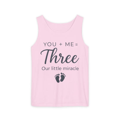 Maternity Tank Top, Cute Pregnancy Announcement Tank, Our Little Miracle Expecting Mom Gift, Baby Reveal Tee, Baby Showers Gift