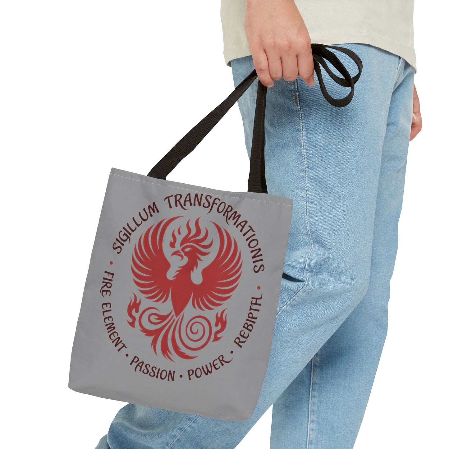 Phoenix Transformation Tote Bag, Canvas Shopper, Boho Beach Bag, Festival Accessory, Eco-Friendly Gift, Large Canvas Bag, Weekender Bag