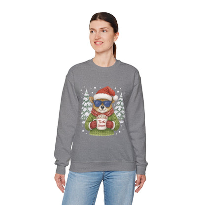 Women's Tis the Season Christmas Sweatshirt, Festive Reindeer Pullover