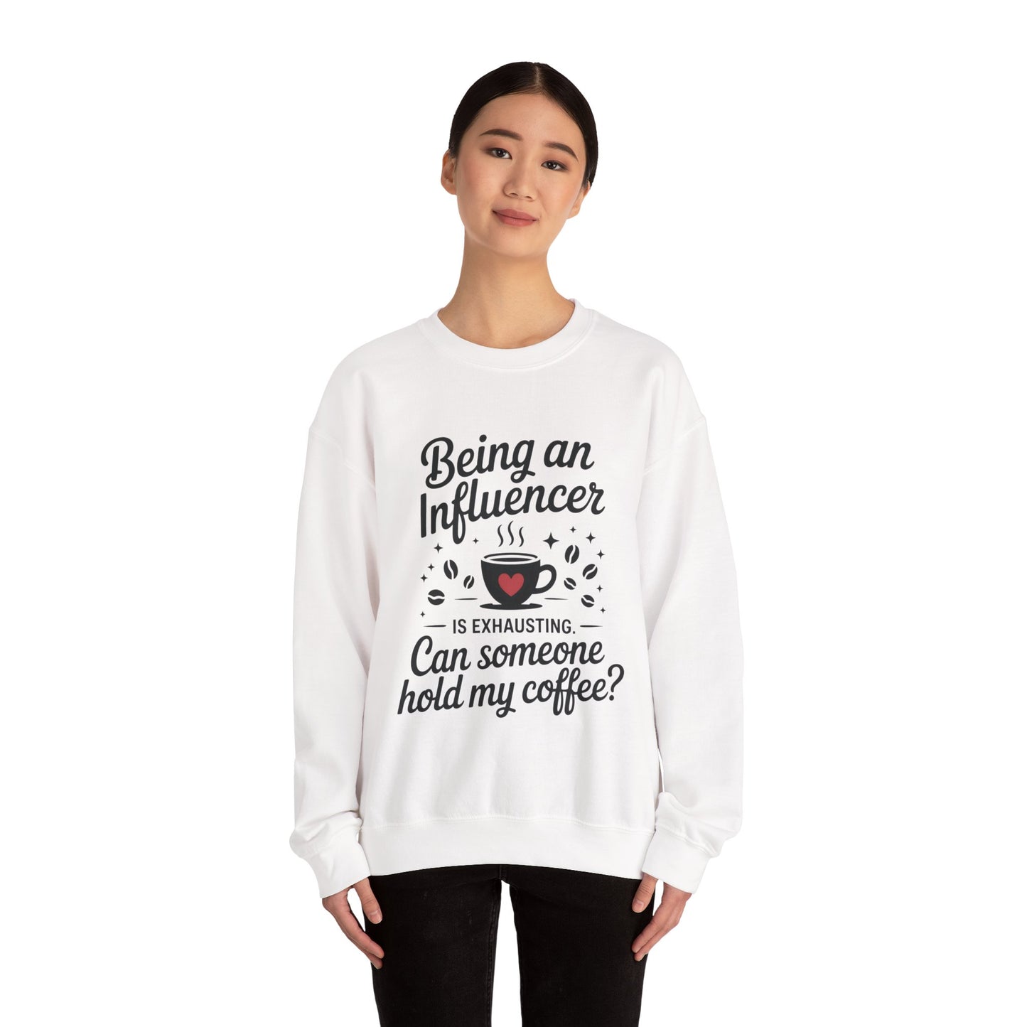 Social Media Humor Womens Sweatshirt, Funny Influencer Sweatshirt, instagram girl top, tiktok fashion, Perfect for Coffee Lovers