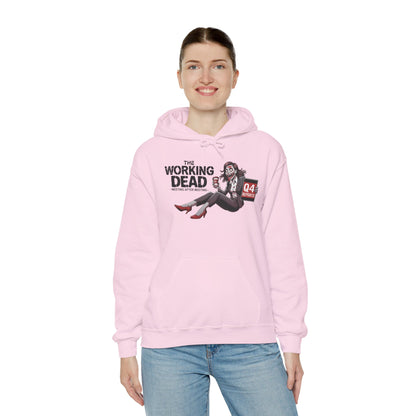The Working Dead Women's Zombie Hoodie, Funny Office Meeting Sweatshirt, Halloween Zombie Top, Halloween Work Top