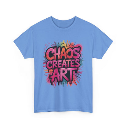 Chaos Creates Art Colorful Graffiti Womens Graphic Tee, Graffiti Shirt, Streetwear Tee