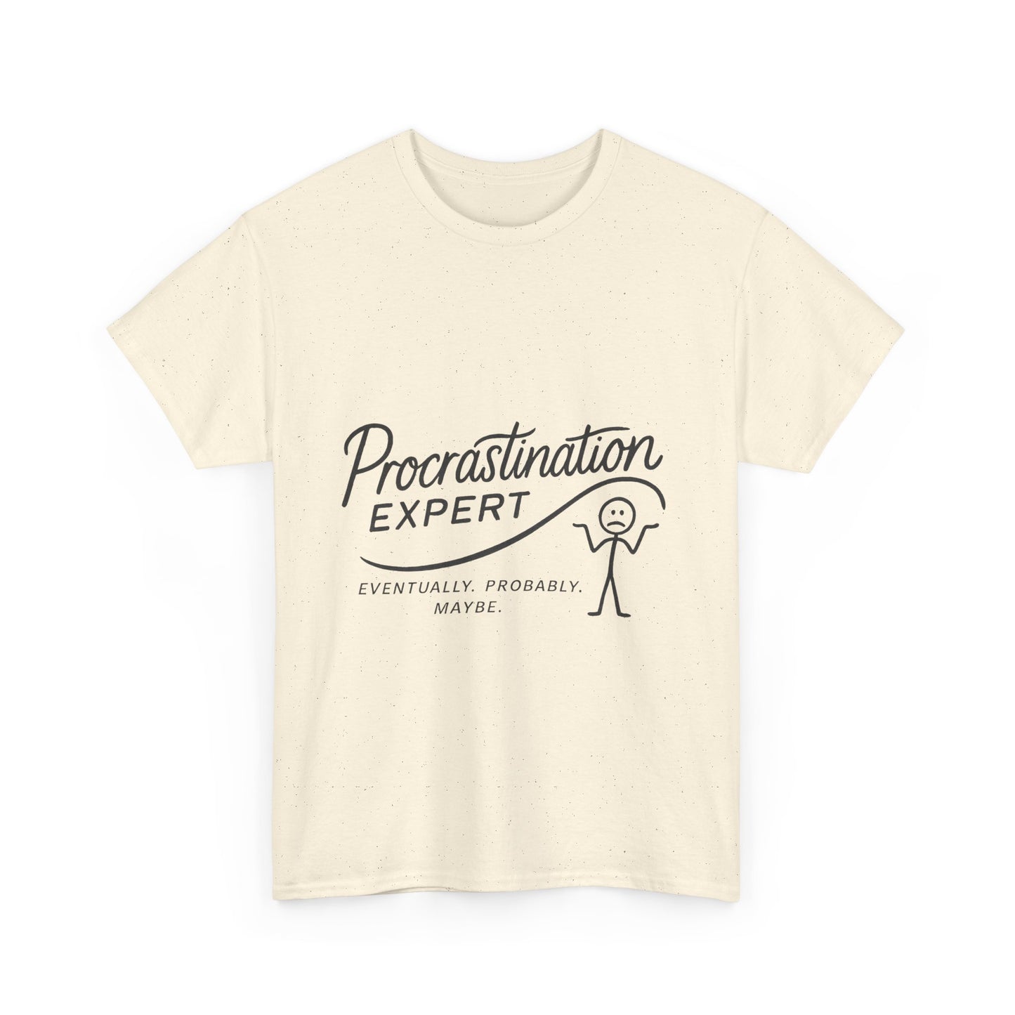 Procrastination Expert Women's Heavy Cotton Tee, Funny T-Shirt, Gift for Students, Casual Wear, Comfy Everyday Tee, Humor Shirt