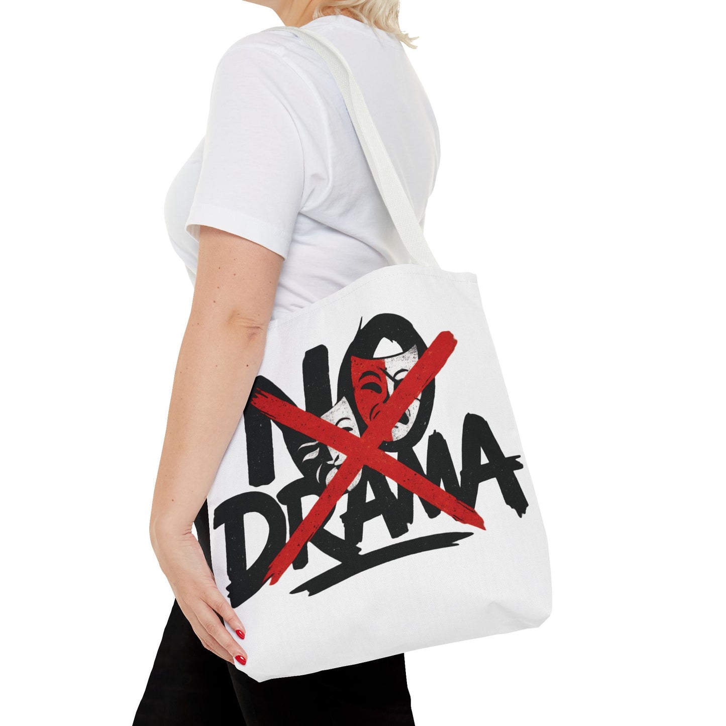 No Drama Tote Bag, Stylish Canvas Bag for Everyday Use, Perfect Gift for Friends, Beach Days, Shopping, and Travel, Large Tote Bag