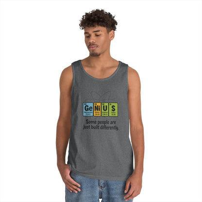 Funny Mens Genius Tank Top, Nerdy Humor Shirt, Periodic Table Shirt, Science Humor Tank, A Funny Gift for Science Lovers, Teachers