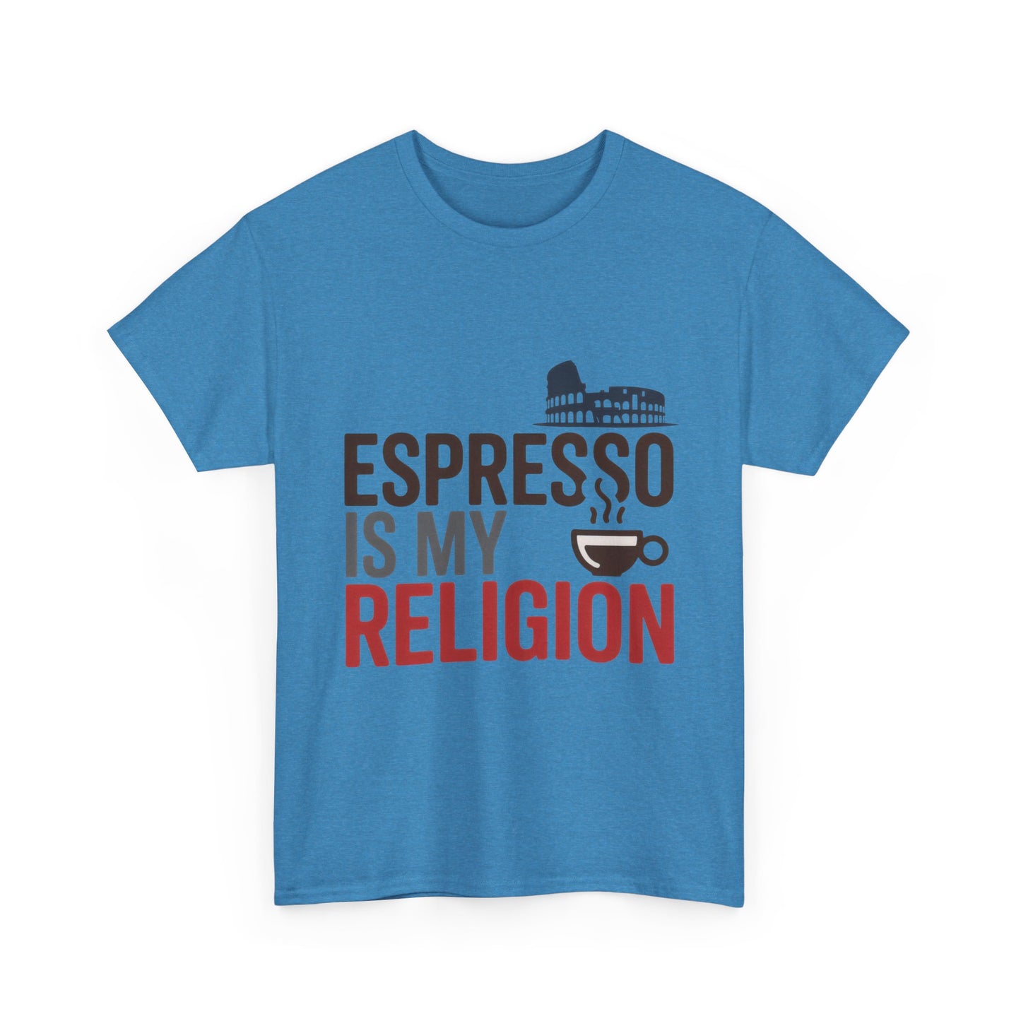 Espresso Is My Religion Coffee Rome Graphic Mens T-Shirt, Coffee Lover Gift