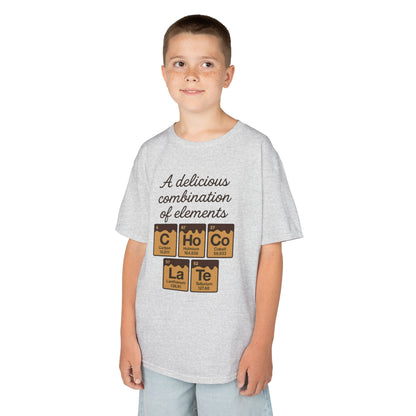 Funny Chocolate Science Young Girl T-Shirt, Choco-LaTe Element Shirt, Sweet Science Gift, Children's Gift, Birthday Party