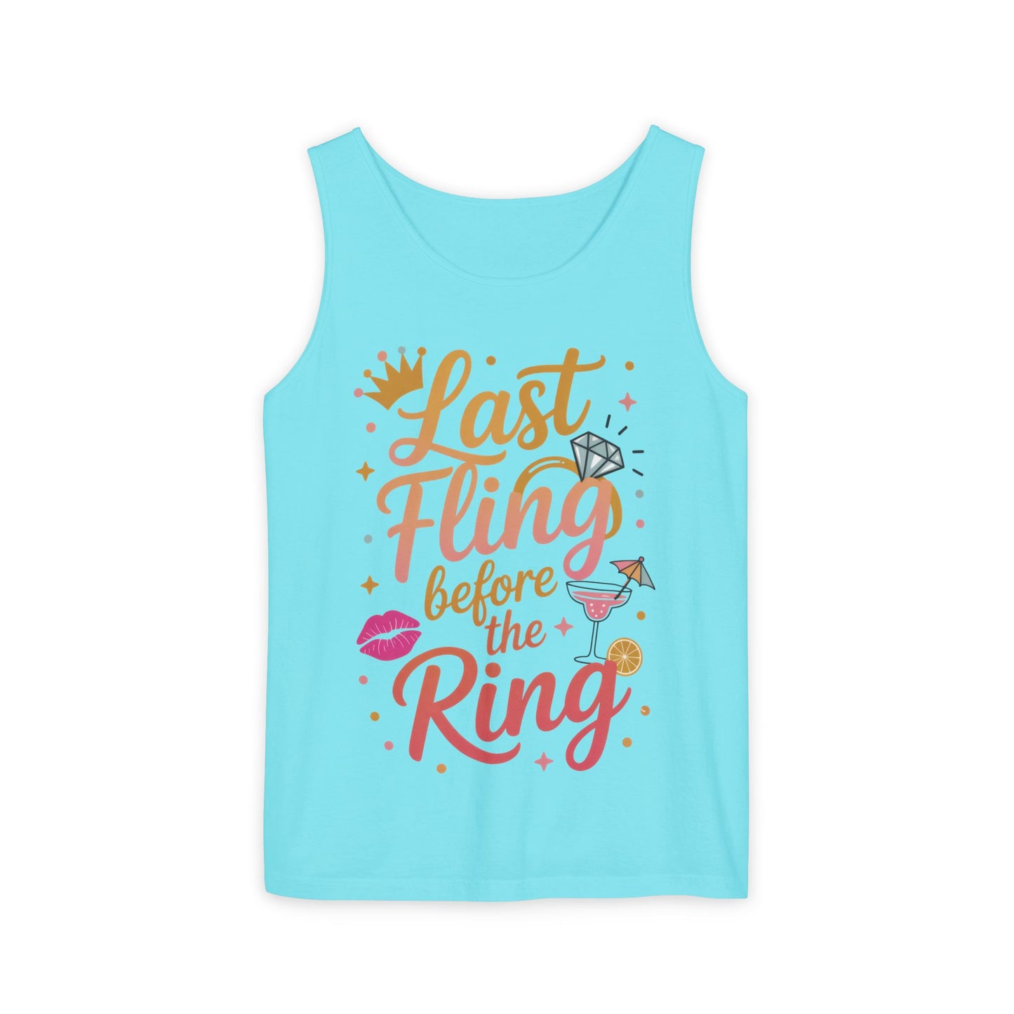 Last Fling Before the Ring T-Shirt, Bachelorette Party Tee, Bridesmaid Wedding Tee, Hen Party Shirts, Bridal Shower,  Bridesmaids Gift