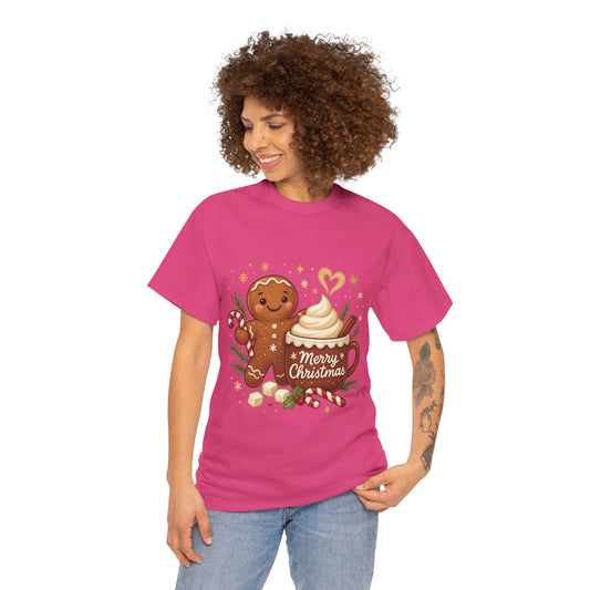 Gingerbread - Hot Cocoa Women's Christmas T-Shirt, Cozy Holiday Tee
