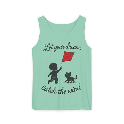 Dream-Catching Tank Top - Lightweight, Womens, Inspirational Graphic Tee, Summer Wear, Perfect Gift for Kids & Families