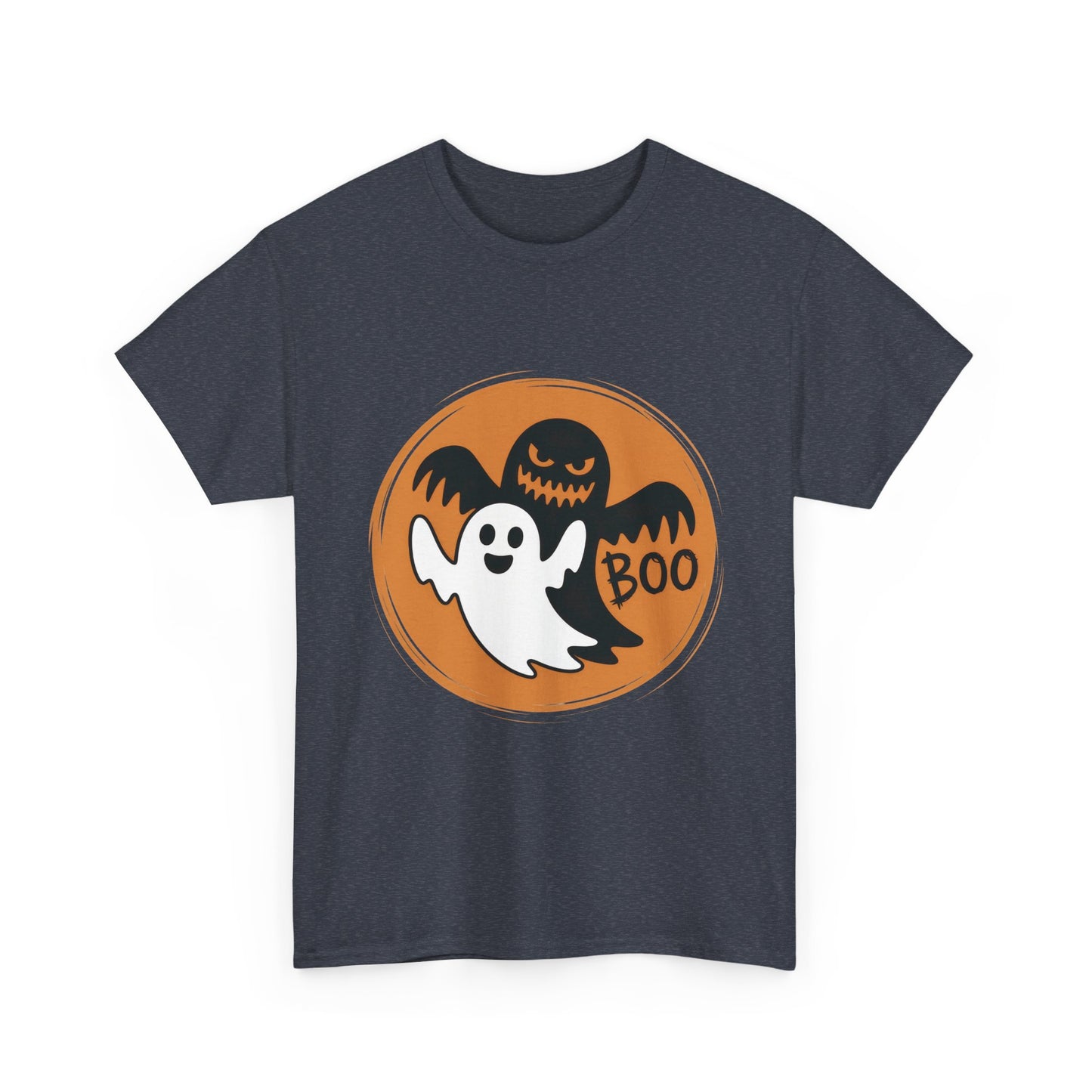 Halloween Ghost Men's T-Shirt, Cute Spooky BOO Tee, Men's Funny Scary Shirt for Men