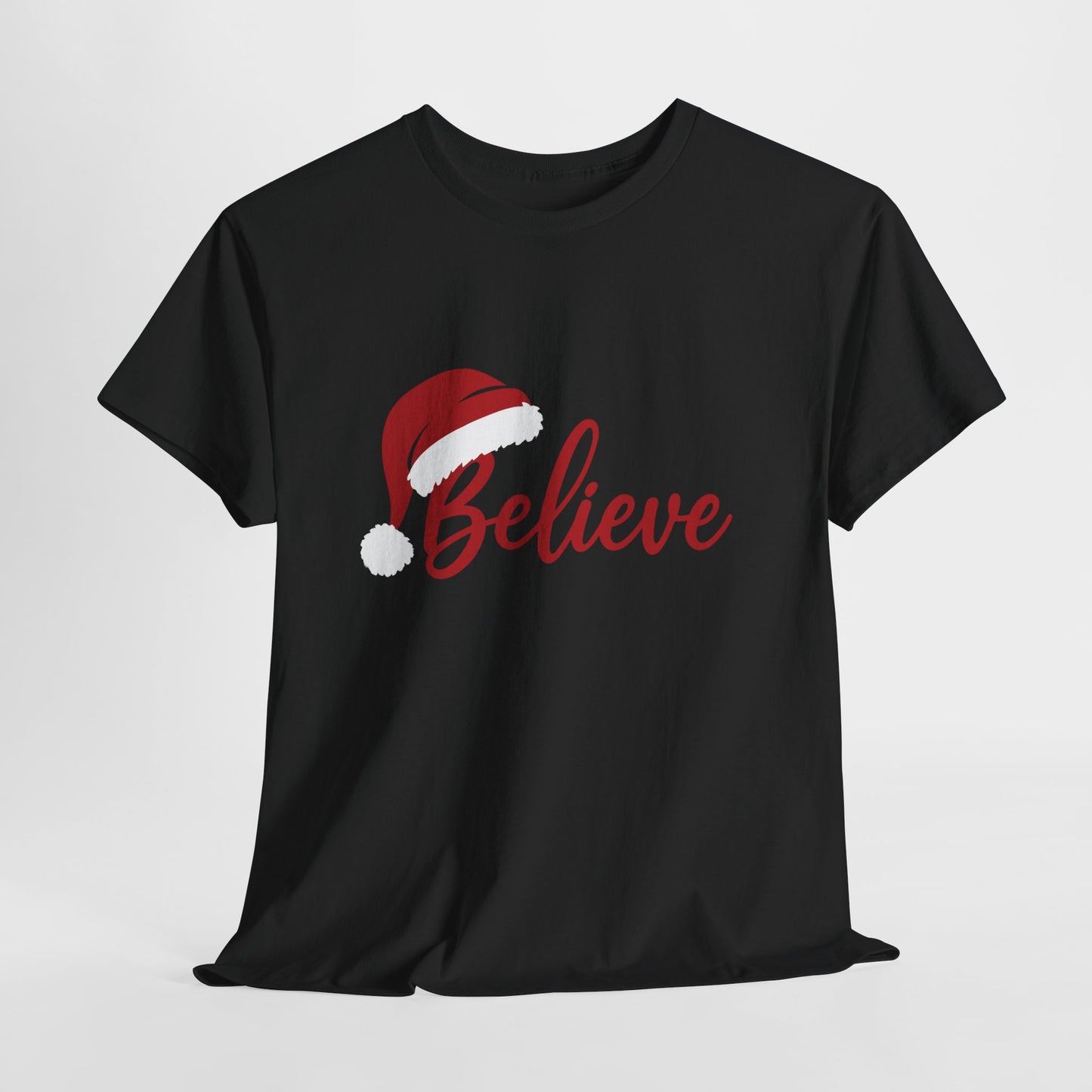 Believe Christmas Women's Shirt, Minimalist Holiday Tee