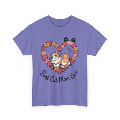 Best Cat Mom Ever T-Shirt, Cat Lover Gift, Pet Mom Shirt, Funny Animal Apparel, Cute Gift for Cat Moms, Gift for Cat Lovers, Kitty Mom Shirt