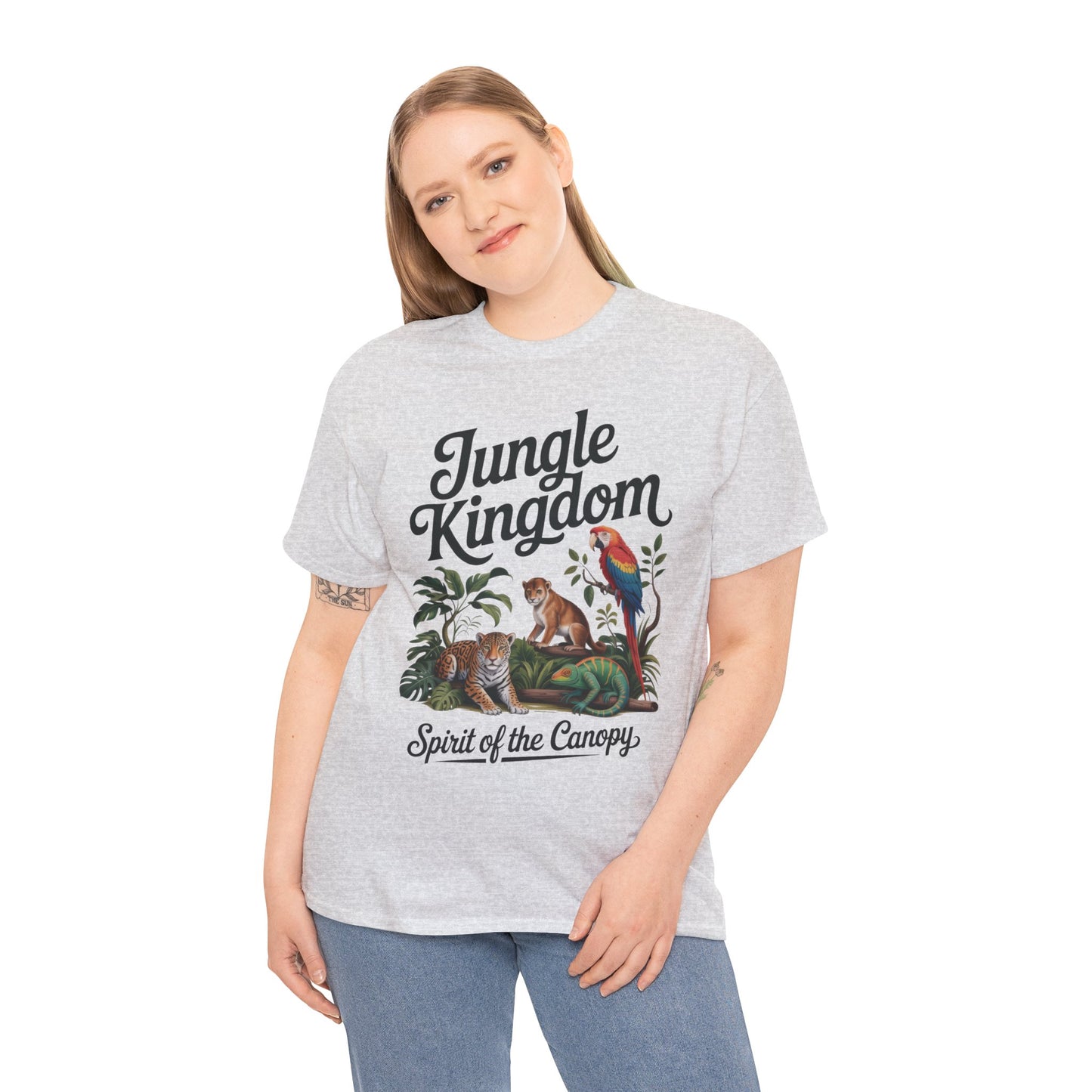 Mens Jungle Kingdom Tee - Nature Lover T-Shirt, Animal Graphic Tee, Eco-Friendly Gift, Summer Fashion, Adventure Outfit