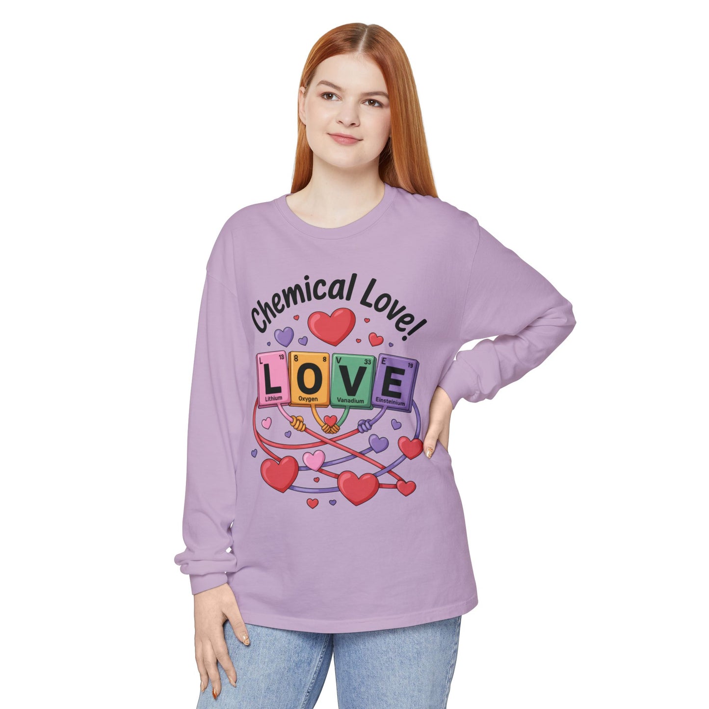 Chemical Love Long Sleeve T-Shirt Women's, Perfect Gift for Science Lovers, Valentine's Day, Chemistry Enthusiasts, Casual Wear, Cute [...]