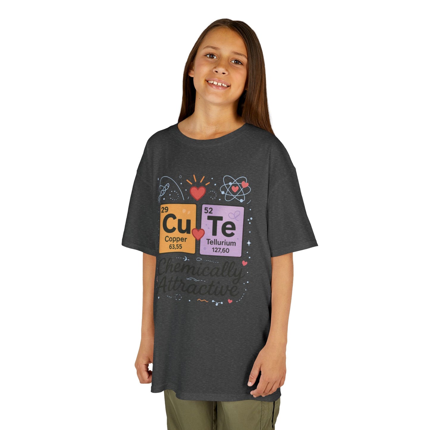 Cute Science Kids TeeT-Shirt, Periodic Table Tee, Funny Nerdy Gift for Young Girl, Cute Chemistry Young Girl T-Shirt, Classroom Wear