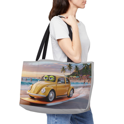Beach Vibes Weekender Tote Bag, Perfect for Travel, Summer Adventures, Beach Days, Lightweight, Durable, Vacation Essentials