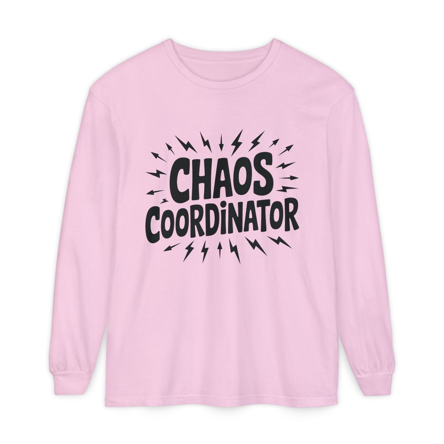 Chaos Coordinator Shirt Unisex Long Sleeve Tee, Funny Mom Life Gift, Mothers Day Shirt, Gifts for Team Leaders, Humor Apparel