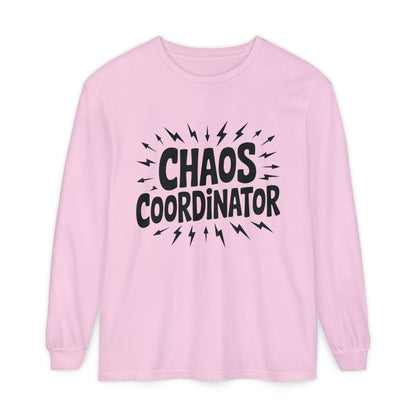 Chaos Coordinator Shirt Unisex Long Sleeve Tee, Funny Mom Life Gift, Mothers Day Shirt, Gifts for Team Leaders, Humor Apparel