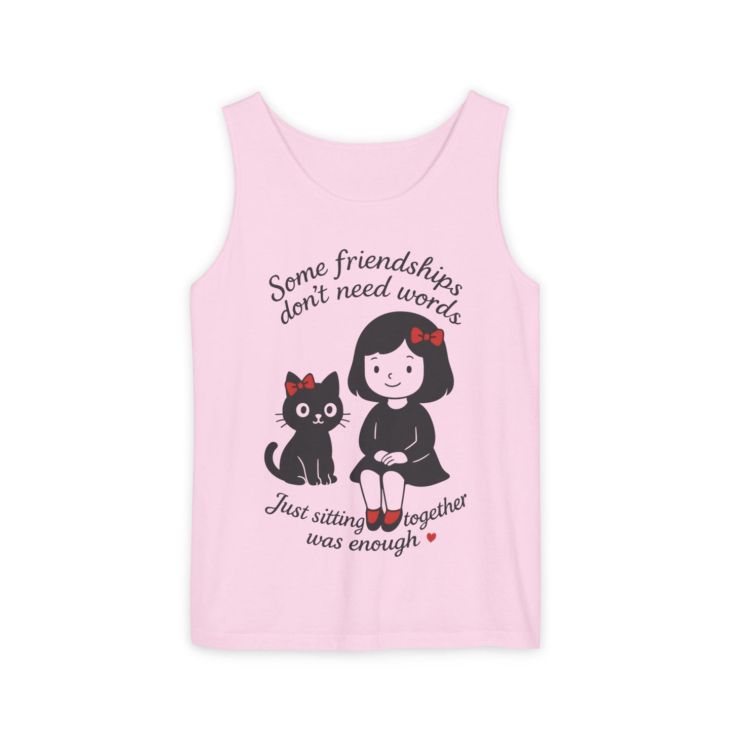Friendship Tank Top, Cute Cat Lovers Gift, Womens Summer Apparel, Perfect for Casual Outings, Friendship Day, Cat Mom Tees