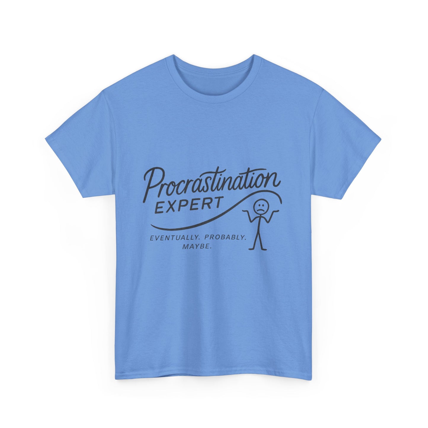 Procrastination Expert Men's Tee, Funny Shirt for Slackers, Gift for Students, Men's Comfortable Casual Wear, Laughs for Every Occasion
