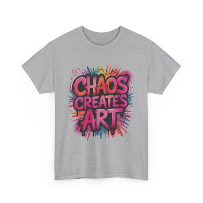 Chaos Creates Art Colorful Graffiti Womens Graphic Tee, Graffiti Shirt, Streetwear Tee