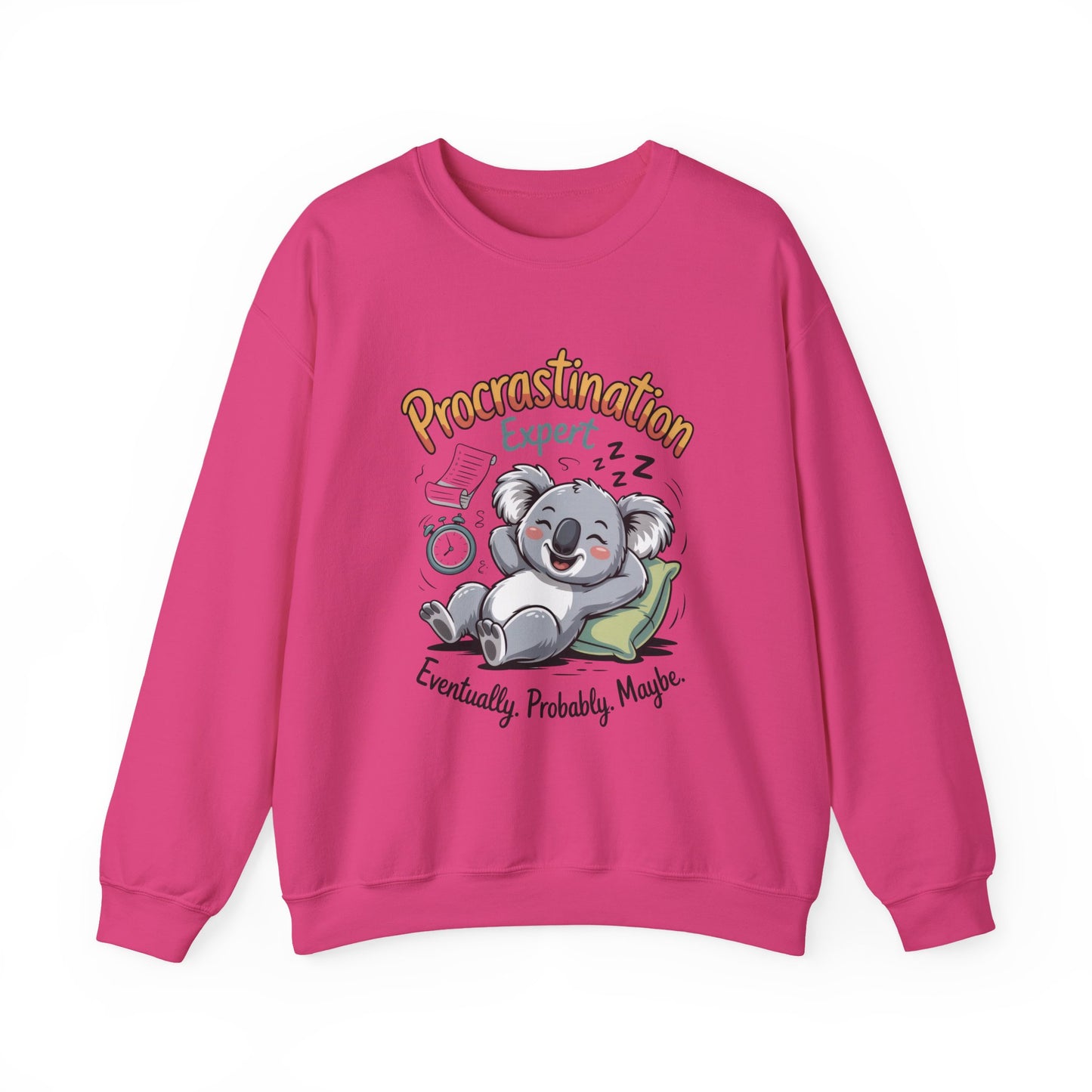 Procrastination Expert Womens Sweatshirt, Funny Crewneck, Cozy Gift for Students, Lazy Day Apparel, Womens Sweatshirt for Relaxation